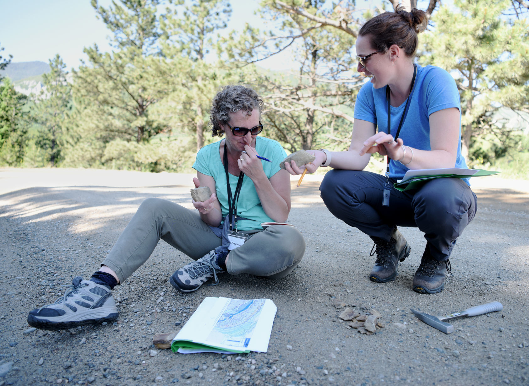 Teachers participate in training in the Custer Gallatin Forest